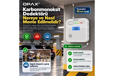 Karbonmonoksit Dedektörü Nereye Takılır? Doğru Montaj Rehberi