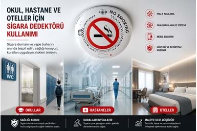 Okul, Hastane ve Oteller İçin Sigara Dedektörü Kullanımı