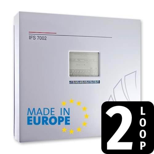 UniPOS IFS-7002/2 - 2 Loop 250 Adresli İnteraktif Yangın Alarm Paneli