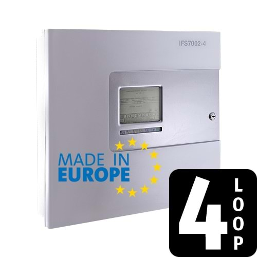 UniPOS IFS-7002/4 - 4 Loop 500 Adresli İnteraktif Yangın Alarm Paneli