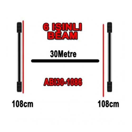 ABI30-1086 6 IŞINLI 108CM ABI30-1086 PHOTOELECTRIC BEAM DEDEKTÖR / PENCERE IŞIN BARİYERİ