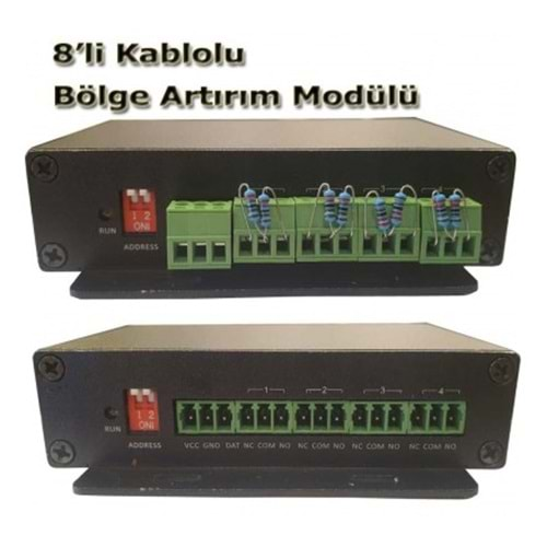 OPAX-816 ARTIRILABİLİR EXTRA 8 BÖLGELİ ZON KARTI NO:9-16 BÖLGELER İÇİN