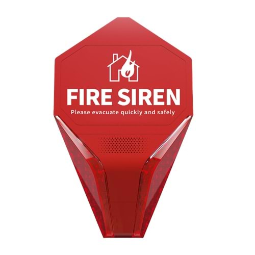 OPAX-WSRN-RED KABLOSUZ FLAŞÖRLÜ YANGIN ALARM SİRENİ (868MHZ)