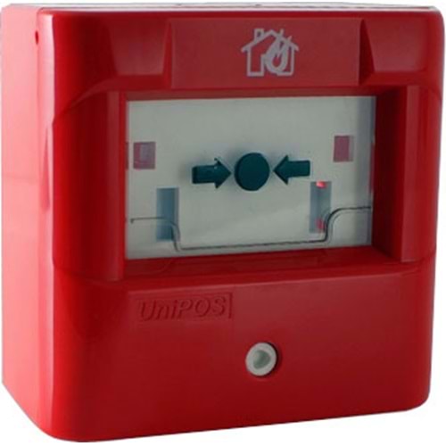 UniPOS FD 3050 Konvansiyonel Kurulabilir Cam İçerikli Yangın Alarm Butonu