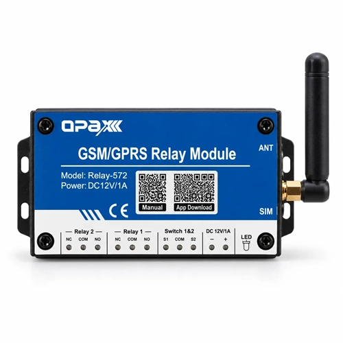 OPAX RELAY-572 Mobil Uygulamalı Telefonla Kapı ve Bariyer Açma Modülü