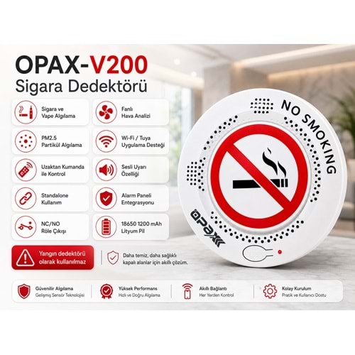 OPAX-V200 Sigara Dedektörü