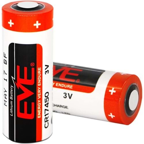 CR17450L 3V 2400mAh Primer Lityum Pil HY-SSA01 Dedektör Pili