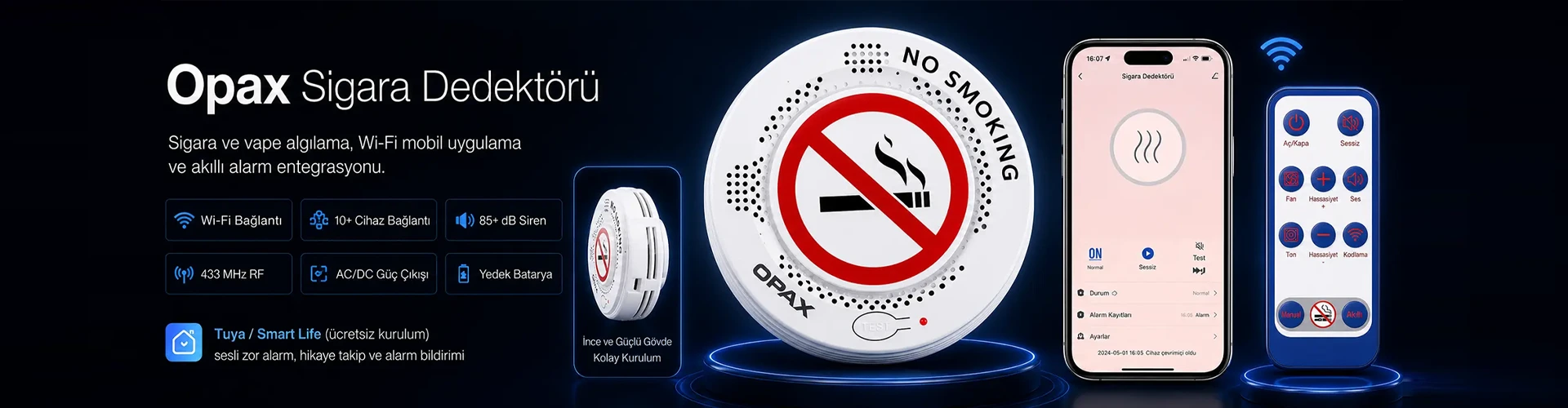 OPAX V200 PRO sigara ve elektronik sigara vape dedektörü
